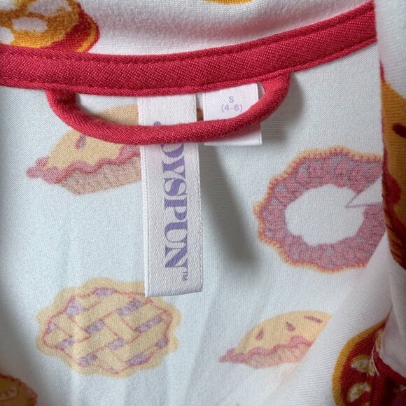 Joyspun 2-piece Pajama Set w/Pies & Desserts in Women's Small Super Soft Pockets - Picture 7 of 9